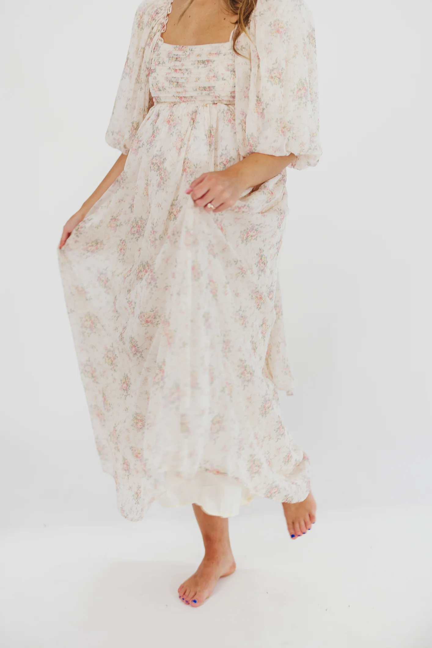 Melody Maxi Dress in Petal Pink - Bump Friendly & Inclusive Sizing (S-3XL) - Iieemm